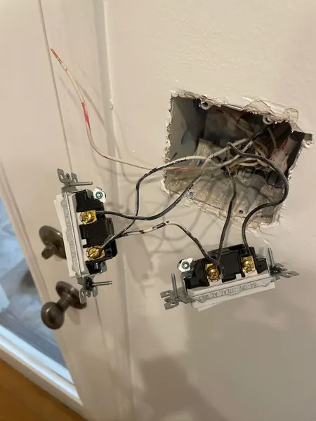 New residential switches being installed