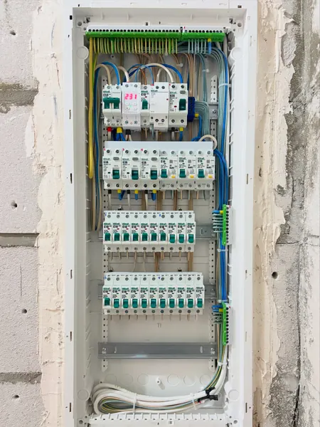 Organized electrical panel wiring